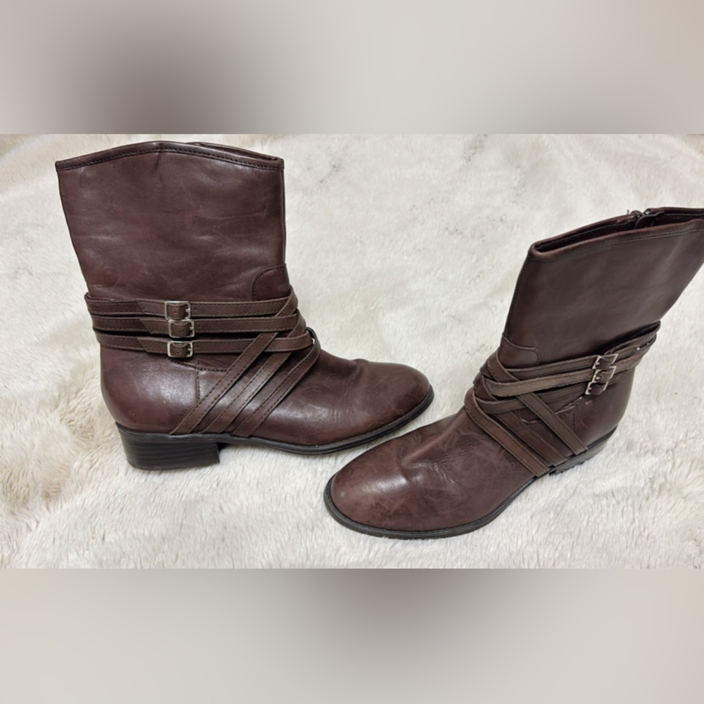 Ralph Lauren Dark Brown Ankle Booties